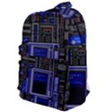 Blue Computer Monitor With Chair Game Digital Art Classic Backpack View1