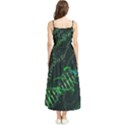 Green And Black Abstract Digital Art Boho Sleeveless Summer Dress View2