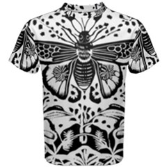 Moth Men s Cotton T-shirt by Valentinaart