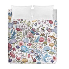 Mushroom Pattern Duvet Cover Double Side (full/ Double Size) by Valentinaart