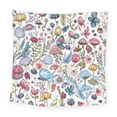 Mushroom Pattern Square Tapestry (large)