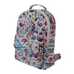 Mushroom Pattern Flap Pocket Backpack (large) by Valentinaart