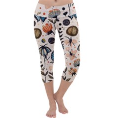 7878 Capri Yoga Leggings by Valentinaart