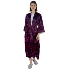 Retro-02 Maxi Satin Kimono