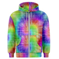 Watercolor-batik Men s Zipper Hoodie