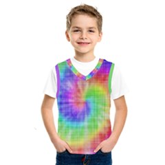 Watercolor-batik Kids  Basketball Tank Top by nateshop