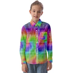 Watercolor-batik Kids  Long Sleeve Shirt by nateshop