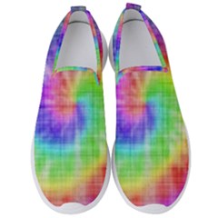 Watercolor-batik Men s Slip On Sneakers