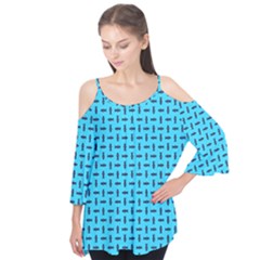 Pattern-123 Flutter Sleeve T-shirt 