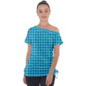 Pattern-123 Off Shoulder Tie-Up T-Shirt View1