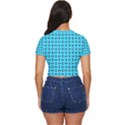 Pattern-123 Side Button Cropped T-Shirt View4