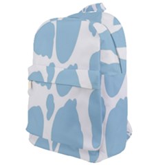 Cow Print, Aesthetic, Y, Blue, Baby Blue, Pattern, Simple Classic Backpack by nateshop