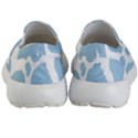 Cow Print, Aesthetic, Y, Blue, Baby Blue, Pattern, Simple Kids Lightweight Slip Ons View4