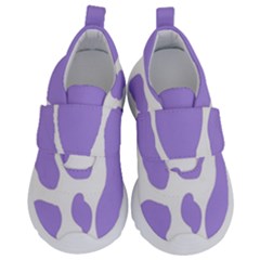 Cow Print, Aesthetic,violelilac, Animal, Purple, Simple Kids  Velcro No Lace Shoes by nateshop