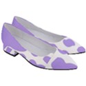 Cow Print, Aesthetic,Violelilac, Animal, Purple, Simple Women s Block Heels  View3