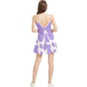 Cow Print, Aesthetic,Violelilac, Animal, Purple, Simple Summer Frill Dress View2