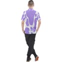 Cow Print, Aesthetic,Violelilac, Animal, Purple, Simple Men s Polo T-Shirt View2