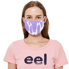 Cow Print, Aesthetic,violelilac, Animal, Purple, Simple Cloth Face Mask (adult) by nateshop