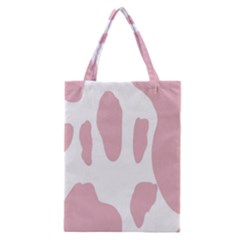 Cow Print, Pink, Design, Pattern, Animal, Baby Pink, Simple, Classic Tote Bag by nateshop