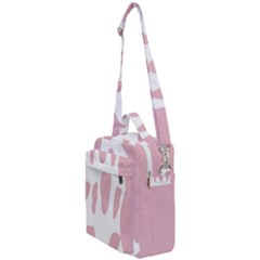 Cow Print, Pink, Design, Pattern, Animal, Baby Pink, Simple, Crossbody Day Bag by nateshop