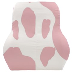 Cow Print, Pink, Design, Pattern, Animal, Baby Pink, Simple, Car Seat Back Cushion  by nateshop