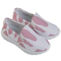 Cow Print, Pink, Design, Pattern, Animal, Baby Pink, Simple, Kids Lightweight Slip Ons View3