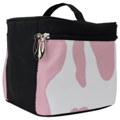 Cow Print, Pink, Design, Pattern, Animal, Baby Pink, Simple, Make Up Travel Bag (big) by nateshop