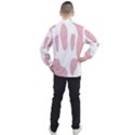 Cow Print, Pink, Design, Pattern, Animal, Baby Pink, Simple, Men s Half Zip Pullover View2