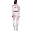 Cow Print, Pink, Design, Pattern, Animal, Baby Pink, Simple, Cropped Zip Up Lounge Set View2