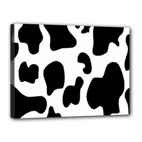 Black And White Cow Print,wallpaper Canvas 16  X 12  (stretched) by nateshop