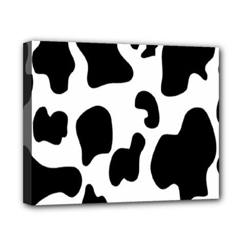 Black And White Cow Print,wallpaper Canvas 10  X 8  (stretched)