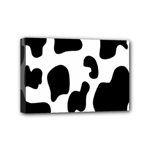 Black And White Cow Print,wallpaper Mini Canvas 6  X 4  (stretched) by nateshop