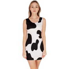 Black And White Cow Print,wallpaper Bodycon Dress by nateshop