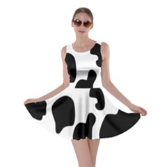 Black And White Cow Print,wallpaper Skater Dress by nateshop