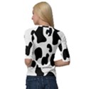 Black And White Cow Print,Wallpaper Quarter Sleeve Raglan T-Shirt View2