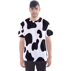 Black And White Cow Print,wallpaper Men s Sport Mesh T-shirt