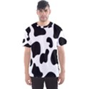 Black And White Cow Print,Wallpaper Men s Sport Mesh T-Shirt View1