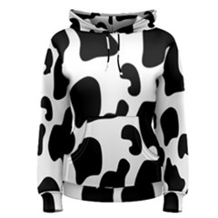 Black And White Cow Print,wallpaper Women s Pullover Hoodie by nateshop