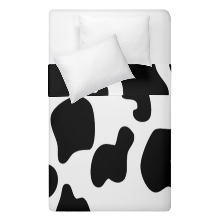 Black And White Cow Print,Wallpaper Duvet Cover Double Side (Single Size)