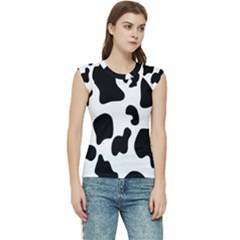 Black And White Cow Print,wallpaper Women s Raglan Cap Sleeve T-shirt by nateshop