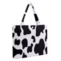 Black And White Cow Print,Wallpaper Zipper Medium Tote Bag View2