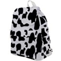 Black And White Cow Print,Wallpaper Top Flap Backpack View1