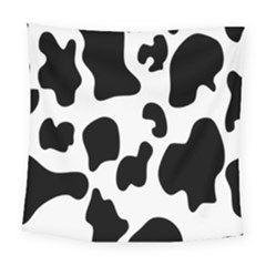 Black And White Cow Print,wallpaper Square Tapestry (large) by nateshop