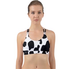 Black And White Cow Print,wallpaper Back Web Sports Bra by nateshop