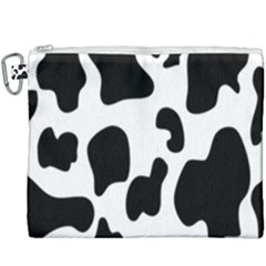 Black And White Cow Print,wallpaper Canvas Cosmetic Bag (xxxl) by nateshop