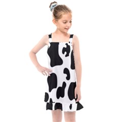 Black And White Cow Print,wallpaper Kids  Overall Dress by nateshop