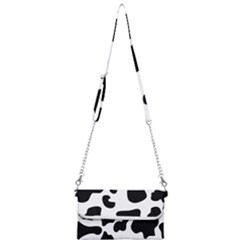 Black And White Cow Print,wallpaper Mini Crossbody Handbag by nateshop