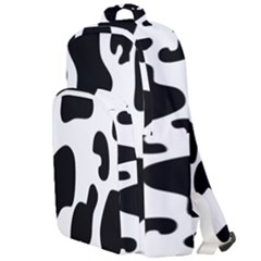 Black And White Cow Print,wallpaper Double Compartment Backpack by nateshop