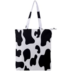 Black And White Cow Print,wallpaper Double Zip Up Tote Bag by nateshop