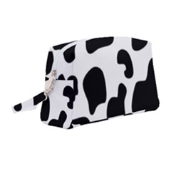 Black And White Cow Print,wallpaper Wristlet Pouch Bag (medium) by nateshop